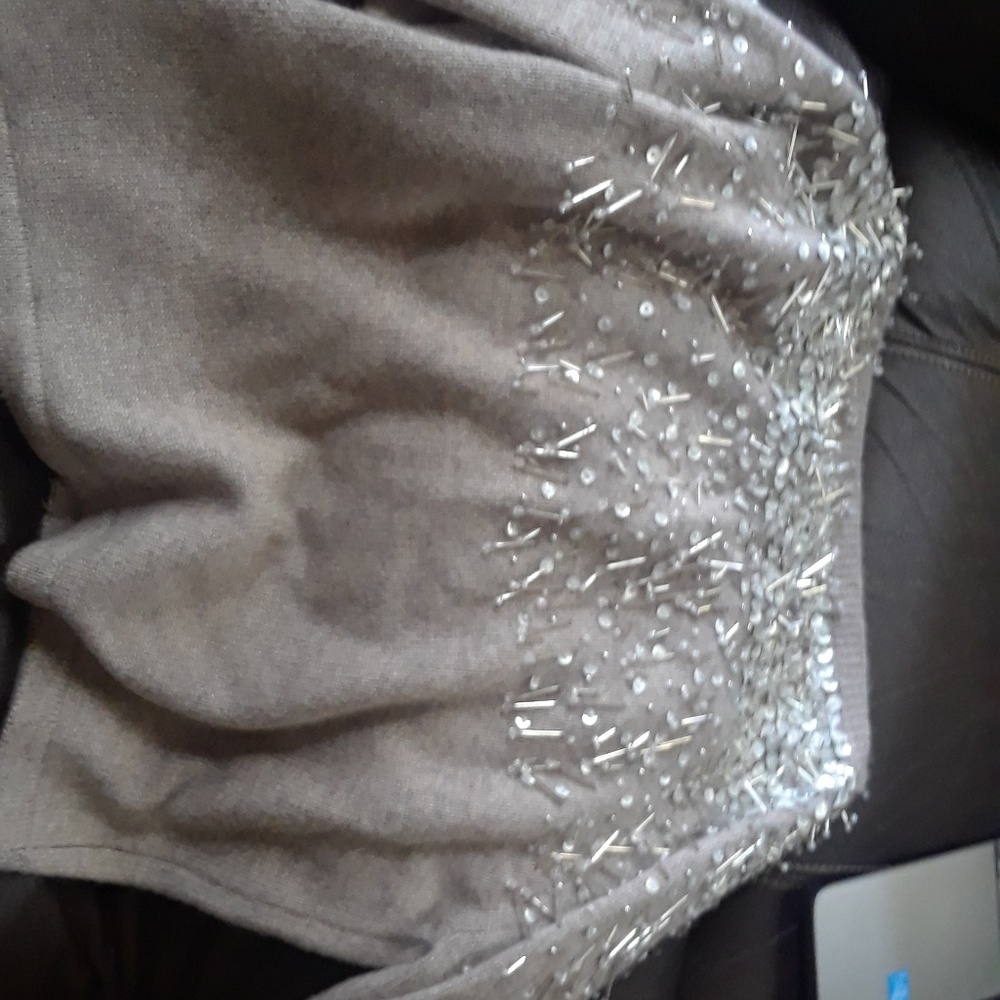 Light grey. Small. Cashmere sweater